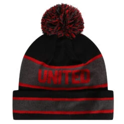 New Era Wordmark Bobble Knit Hat -Club Sport Wear Shop 2034