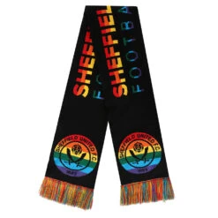 Black Rainbow Scarf -Club Sport Wear Shop 2979