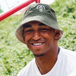 Khaki Retro Bucket Hat -Club Sport Wear Shop 3836