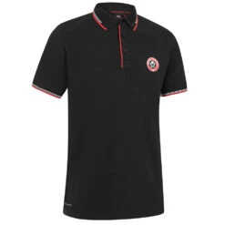 Rubber Full Crest Polo Black -Club Sport Wear Shop 4224