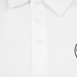 Mens Gym Polo White -Club Sport Wear Shop 4245