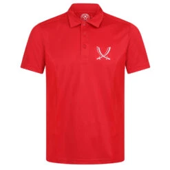 Mens Gym Polo Red -Club Sport Wear Shop 5200 22