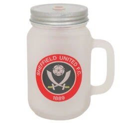 Frosted Mason Jar -Club Sport Wear Shop 5370