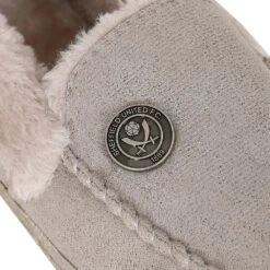 Ladies Moccasin Slippers Grey -Club Sport Wear Shop 5440