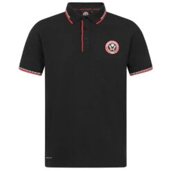 Rubber Full Crest Polo Black -Club Sport Wear Shop 5568 62