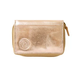 Gold Leather Purse -Club Sport Wear Shop 6205 47