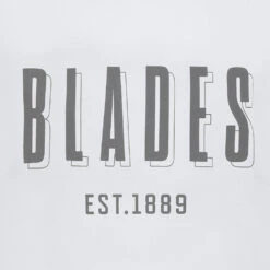 Junior Blades 1889 Tee White/Grey -Club Sport Wear Shop 6308