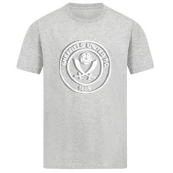 Junior Mono Crest Tee Grey -Club Sport Wear Shop 6445 278